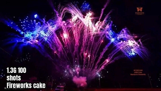 Люян 100 выстрел профессиональный фейерверк торт 1.3G UN0335 пиротехника