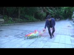 Цветная дымовая труба, свадебная вечеринка, дымовые вспышки.