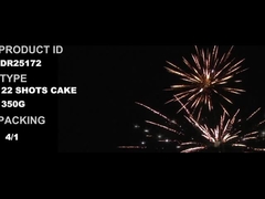 22 выстрела 350 грамм пирожные фейерверки 1,4 грамм Un0336 Фейерверки различной формы