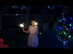 170 мм низкий дым искры 7 дюймов Бамбуковый палок Золотые искры Фейерверки