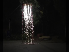 Серебро / золото Цветные свадебные праздники Фонтан Фейерверки 0.029 CBM