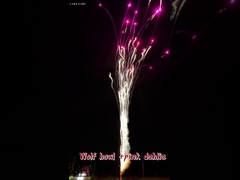 Китайский горячий фейерверк Волк Вой и Розовая георгина Открытый оптовый торт Стандартный фейерверочный торт