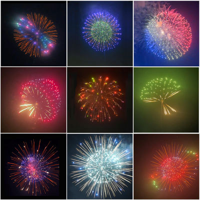 Chinese Factory 1.3g Professional Fireworks Suppliers New Year Celebration Liuyang Mandarin 6 Inch Ball Display Shells Fireworks
