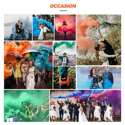 Chinese Factory Daytime Wedding Handheld Color Smoke Flare Fireworks Baby Shower Gender Reveal Party Gender Reveal Smoke Bombs