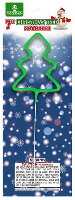 7 дюймовая форма рождественской елки настраиваемый фейерверк Sparkler ручная пиротехника для детей