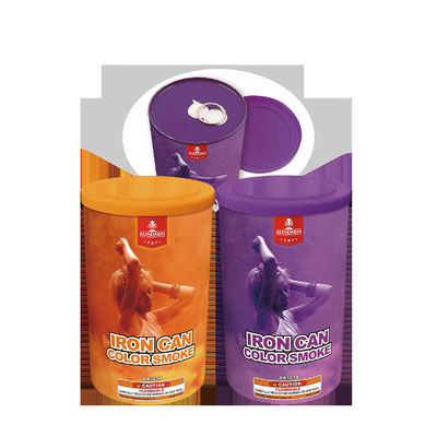 150S Железные банки Красочные дымовые фейерверки Китайский экспорт Дымные бомбы для вечеринок и фестивалей