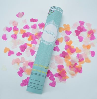 Handheld красочный Confetti партийного органа сердца на фестиваль/Новый Год